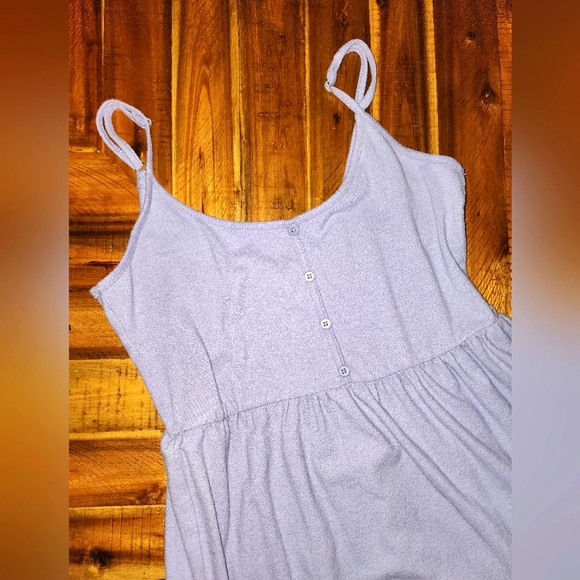 ** 2/$15 ** Wild Fable Lavender Spaghetti Strap Cotton Tiered Slip Dress - Picture 2 of 5